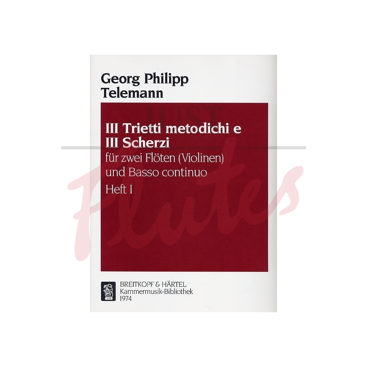 Trietti Metodichi No. 1 TWV 42:G2 and Scherzi No. 1 TWV 42:A1 for Two Flutes and Basso Continuo